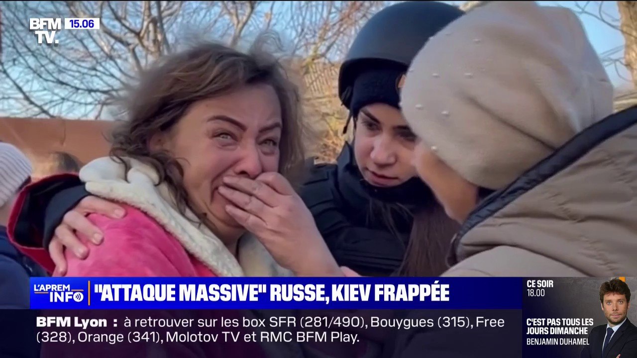 Attaque russe massive en Ukraine: le choc des habitants dans les villes frappées