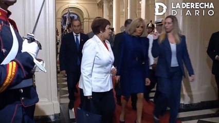 Así fue la llegada de Emmanuel Macron a la Casa Rosada