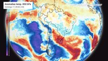 Anomalia de temperaturas em 850 hPa