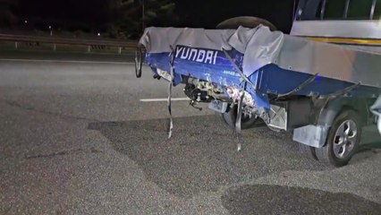 대전통영고속도로 차량 추돌 사고...다친 사람 없어 / YTN