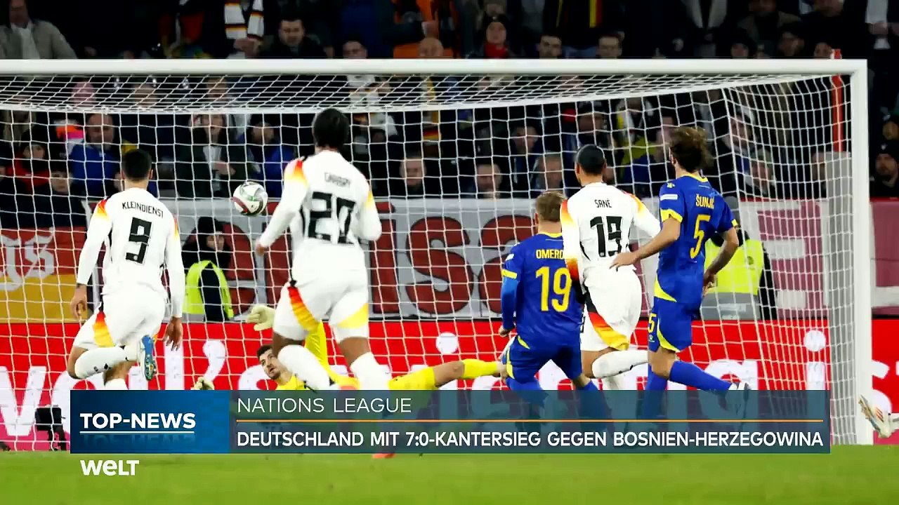 NATIONS LEAGUE KANTERSIEG_ Deutsche Fußball-Nationalmannschaft fegt Bosnien-Herzegowina vom Platz