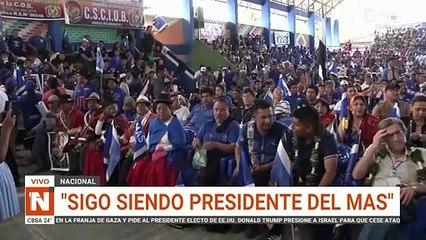 Evo insiste en ser presidente del MAS