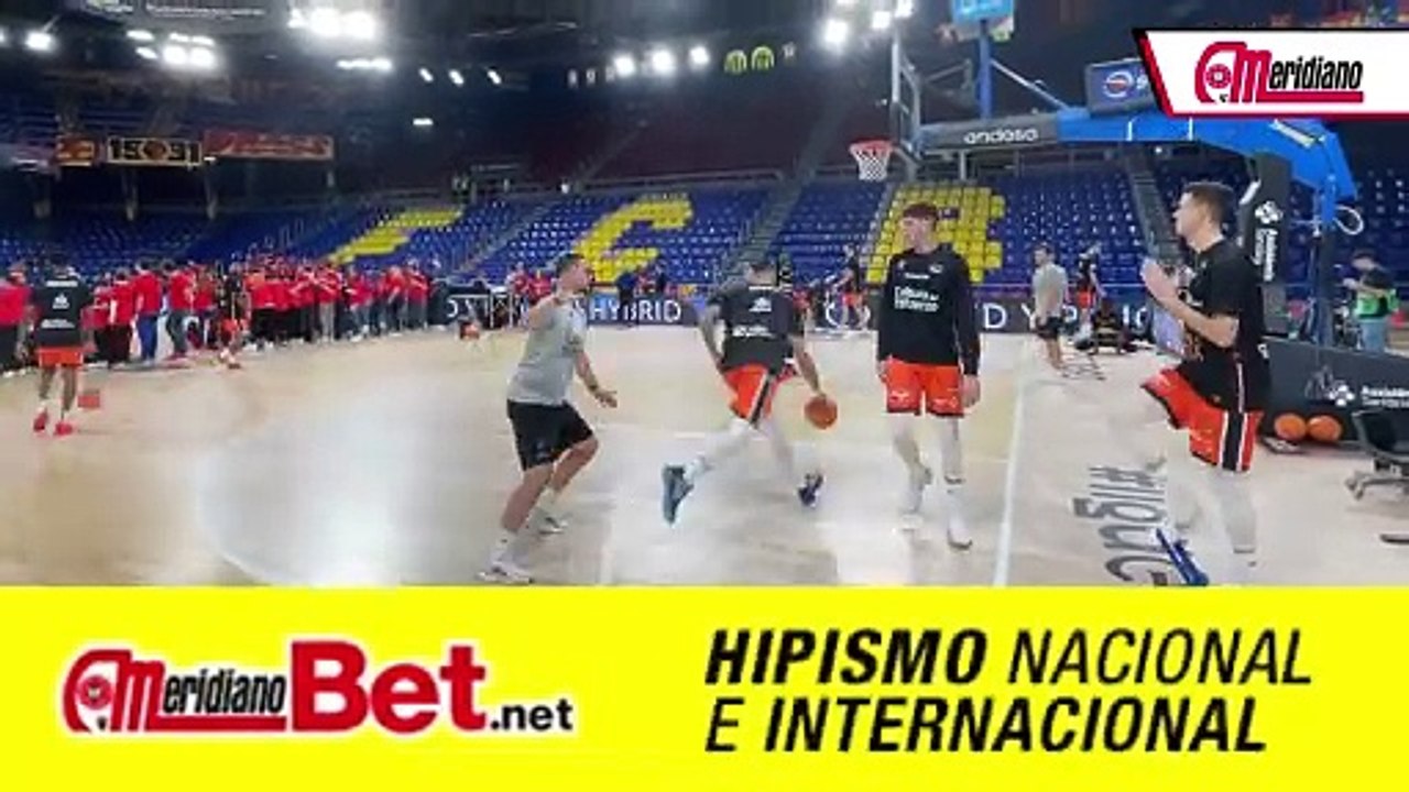 ¡Calienta el Valencia Basket previo al duelo frente al Fc Barcelona Baloncesto por la jornada 8 de la Liga Endesa!