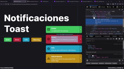 Como hacer un sistema de notificaciones "toast" con animaciones | HTML, CSS y Javascript