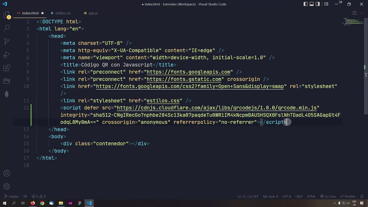 Como Generar Códigos QR con Javascript