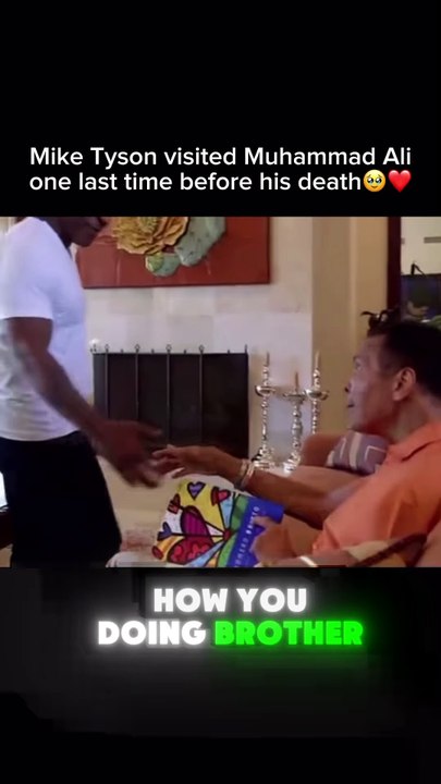 Mike Tyson visited Muhammad Ali during the filming of “Being Mike Tyson”, shortly before Ali’s passing in 2016. During this visit, Tyson expressed his profound gratitude to Ali, who had been battling Parkinson’s disease.