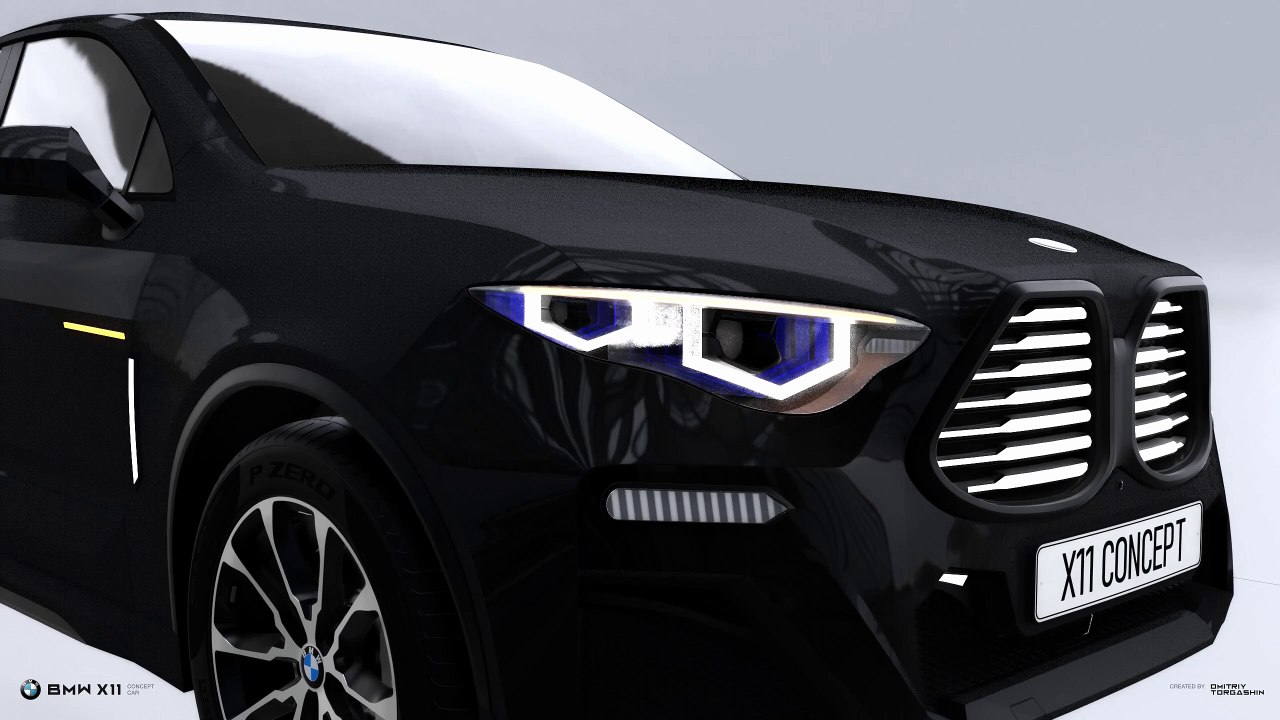 BMW X11 CONCEPT CAR NEW PRESENTATION - BLACK JET