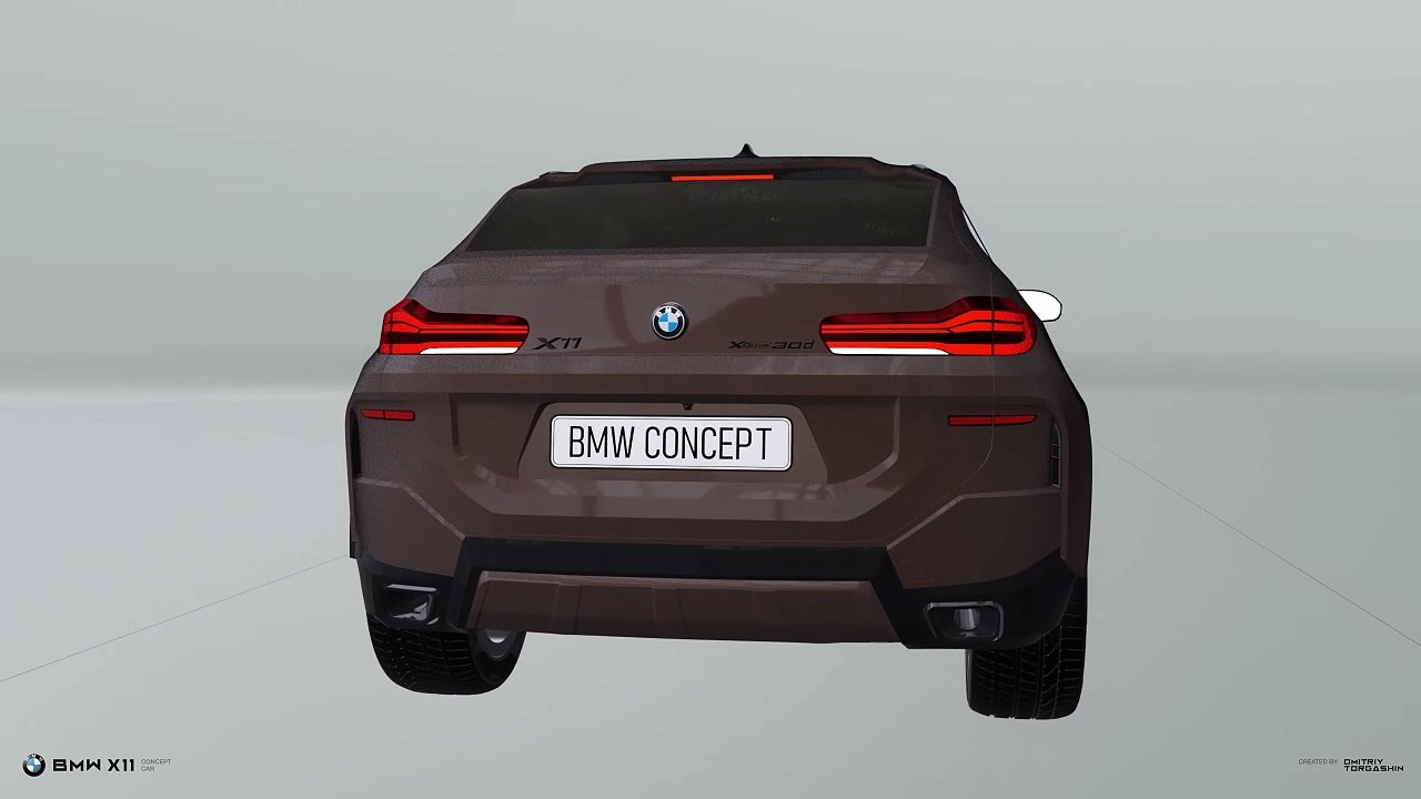 BMW X11 CONCEPT CAR NEW PRESENTATION - BROWN BARK