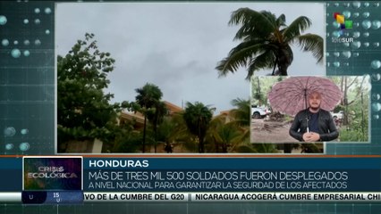 Honduras mantiene trabajos para hacer frente a la tormenta tropical Sara