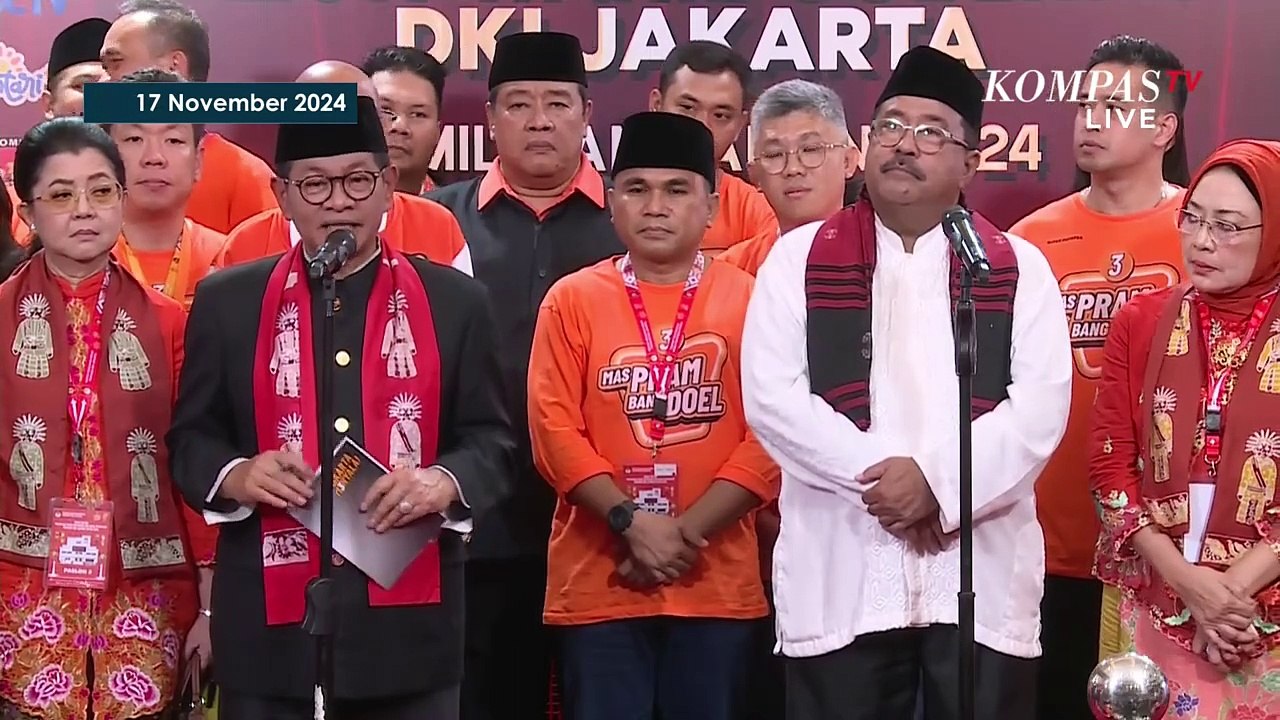 [FULL] Pernyataan RK-Suswono, Dharma-Kun dan Pramono-Rano usai Debat Pamungkas Pilgub Jakarta 2024