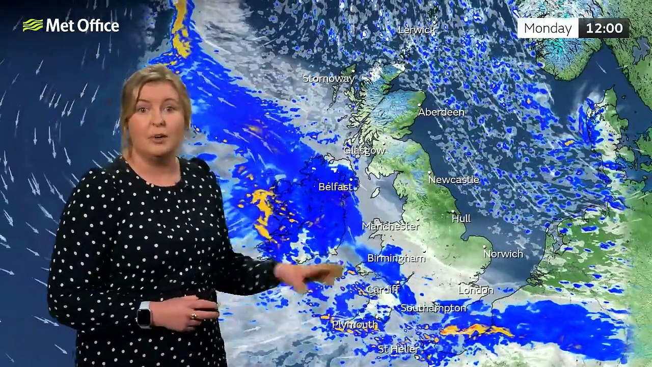 Met Office Sunday evening weather forecast 17/11/2024 - video Dailymotion