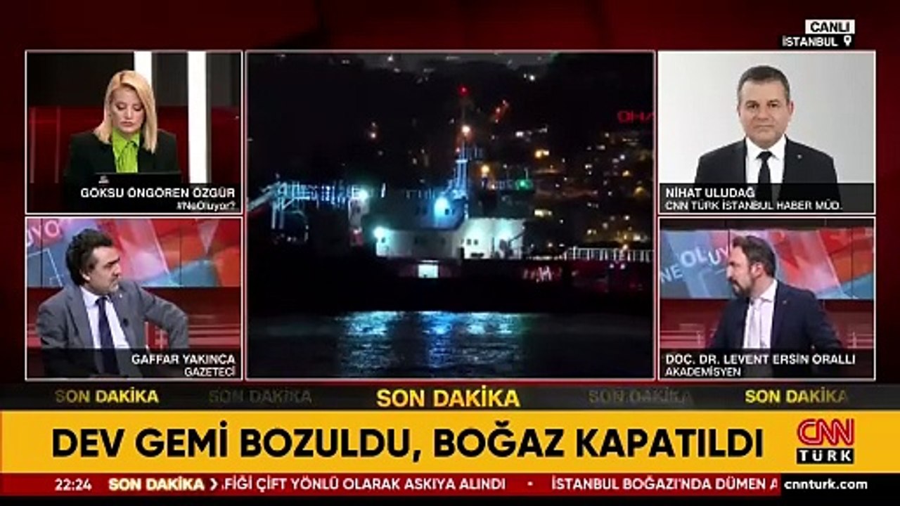 SON DAKİKA HABERİ: İstanbul Boğazı'nda gemi arı...