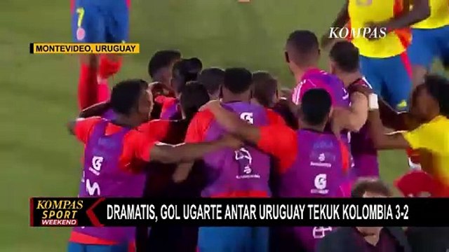 Kualifikasi Piala Dunia Zona Amerika Selatan: Gol Ugarte Antar Uruguay Tekuk Kolombia 3-2
