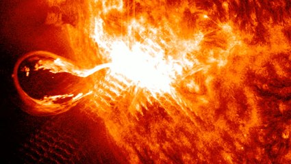 See Spacecraft Views:  Sun Blasts Massive X4.5-Class Solar Flare