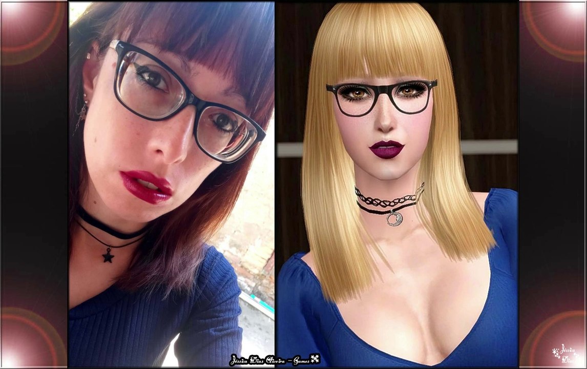 Jéssica Dias Oliveira (Eu-Real) e Jéssica Dias Oliveira (Eu-Sims) (Jogo: The Sims)