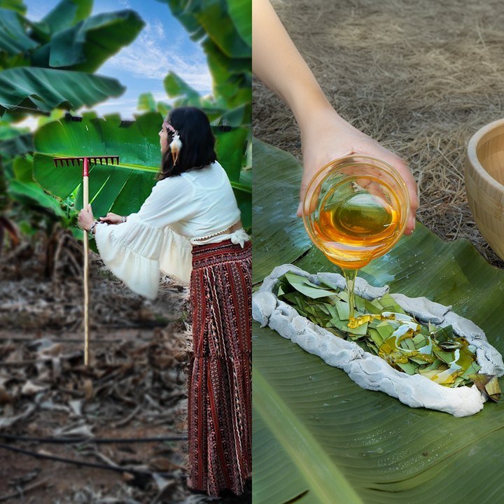 Elle a fabriqué des chaussons écologiques à partir de feuilles !