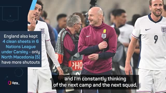 Carsley leaves England post relieved after Nations League promotion