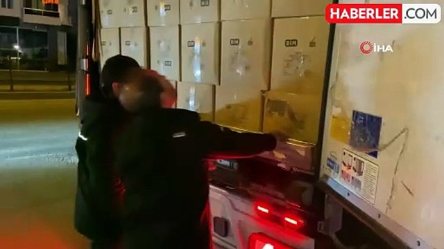 Plaka Tanıma Sistemi Alarmı, Aksaray'da Tırı Durdurdu