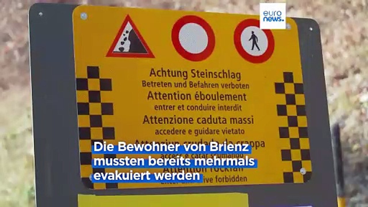 Schweizer Dorf Brienz ist nach der Evakuierung eine Geisterstadt