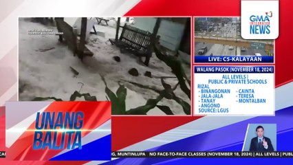 Aurora, napuruhan sa pangalawang landfall ng Bagyong Pepito | Unang Balita