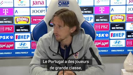 Croatie - Modric : "Ce sera peut-être encore plus dur d'affronter le Portugal sans Ronaldo"