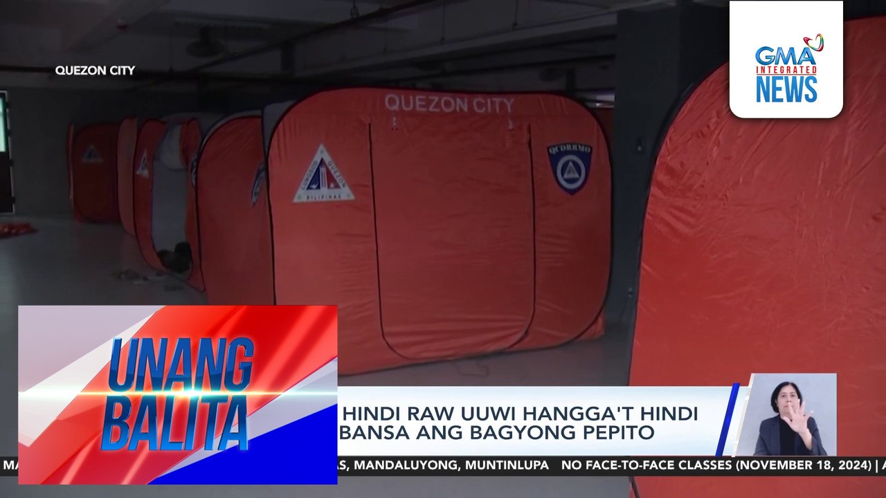 Halos 2,000 residente, nananatili sa 3 evacuation centers dahil sa Bagyong Pepito | Unang Balita