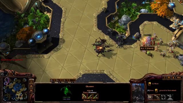 [StarCraft 2]No.0303 Great-Level ZERG vs Hard A.I, LOSS[2-Base Ravager-Ling Attack]