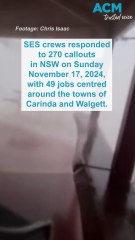 Wild storms leave hundreds without power across NSW and Victoria