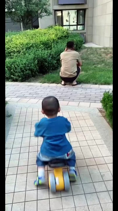 Kid hit the man,,,,,