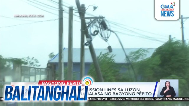 NGCP - Ilang transmission lines sa Luzon, apektado ng pananalasa ng Bagyong #PepitoPH | Balitanghali