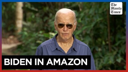 'Nobody can reverse' US progress on clean energy, says Biden in Amazon tour