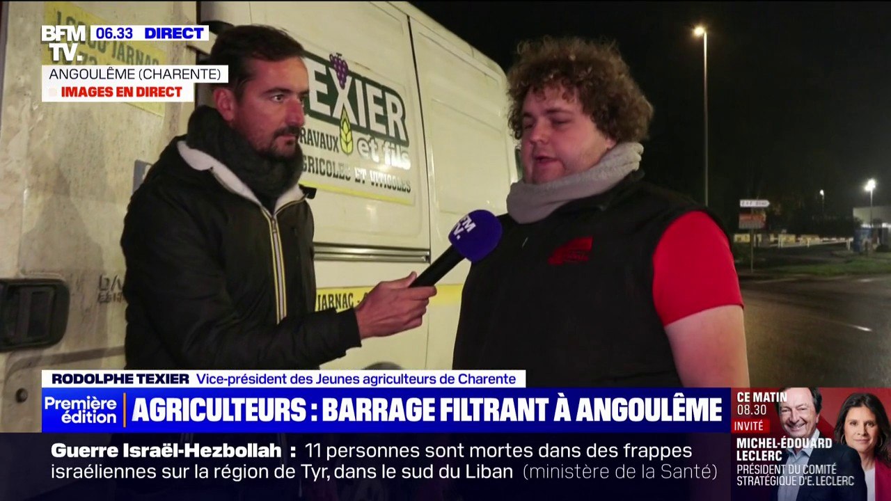 "On va sensibiliser les gens à consommer local": un barrage filtrant mis en place par les agriculteurs à Angoulême