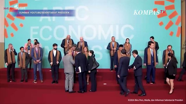 Prabowo dan Para Pemimpin Dunia Nunggu Joe Biden Foto Bersama di KTT APEC 2024