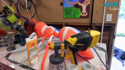 Tamworth man 3D prints six-foot statue of Goku for fun