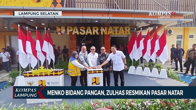Menko Bidang Pangan, Zulhas Resmikan Pasar Natar