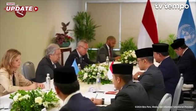 Prabowo Bertemu Sekjen PBB, Bahas Palestina Hingga Perubahan Iklim