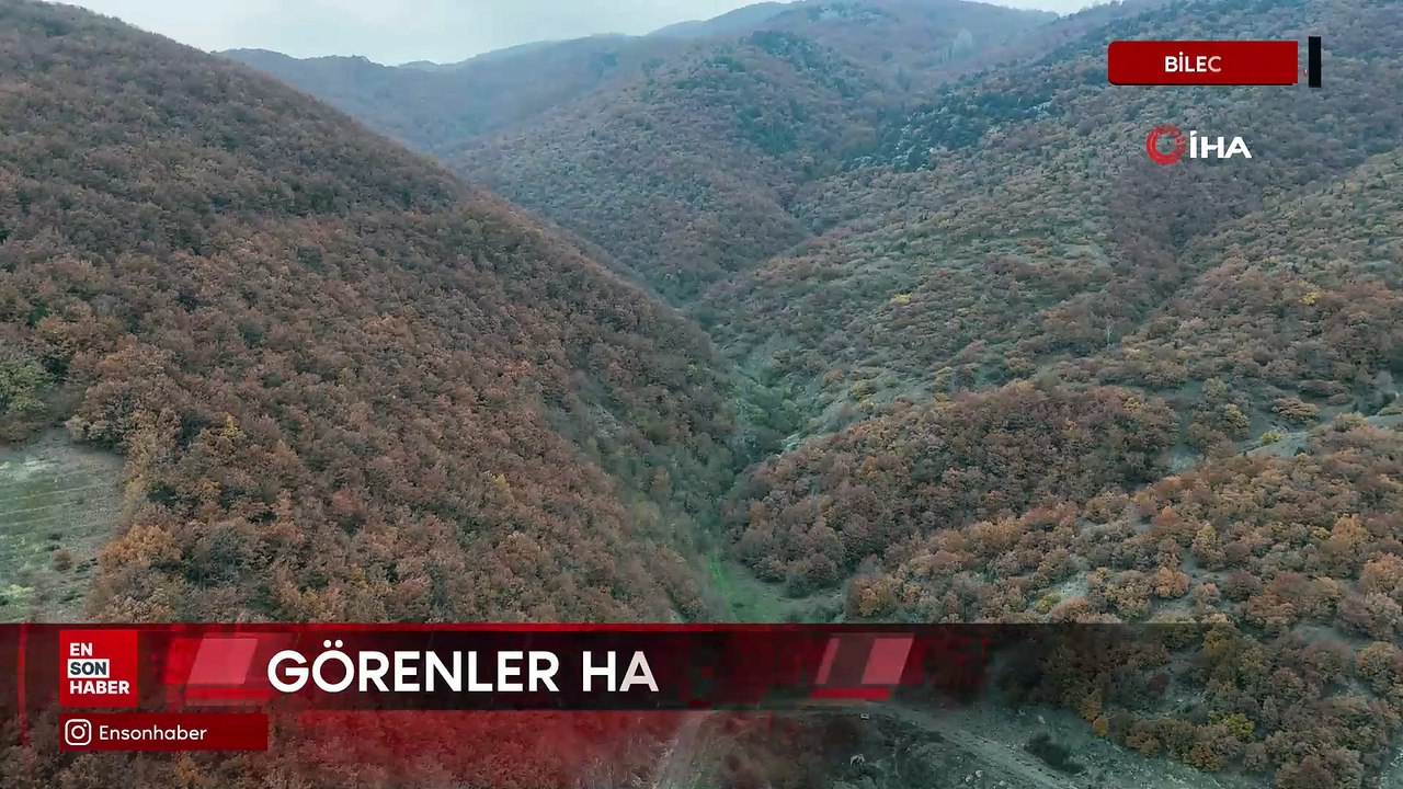 Bilecik'te sonbahar manzaralarını görenler hayran kalıyor