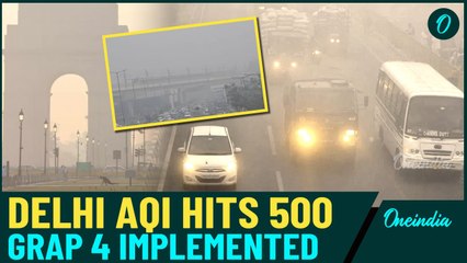 Delhi Faces Dangerous Pollution, GRAP 4 Enforced, Schools Closed, WFH & Vehicle Restrictions | WATCH