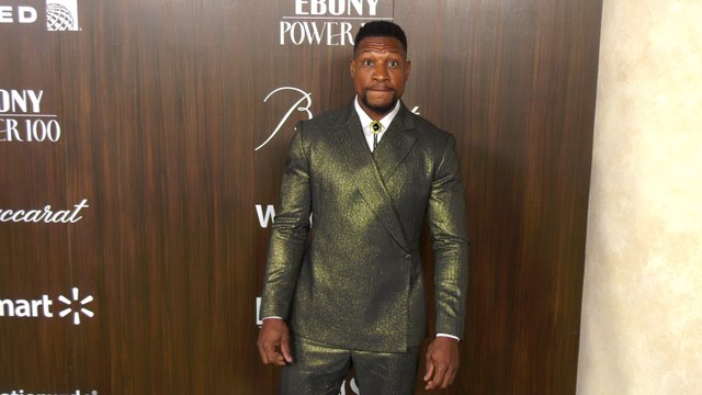 Jonathan Majors 2024 EBONY Power 100 Gala Green Carpet