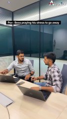 Boss praying his stress to go away | AeronFly | Make Your safar Suhana