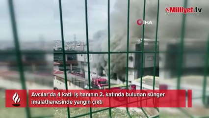 Avcılar’da iş hanında yangın! 2 kişi hastaneye kaldırıldı
