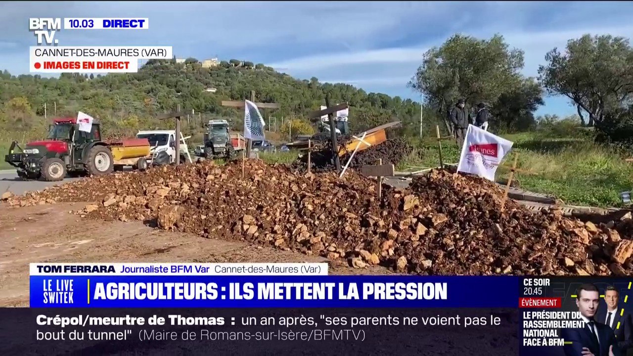 "La mort est dans le pré": des tombes installées dans le Var par les agriculteurs