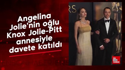 Angelina Jolie'nin oğlu Knox Jolie-Pitt annesiyle davete katıldı