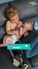 Toddler’s Sweet Cuddle Turns into a Hilarious Diaper Surprise!