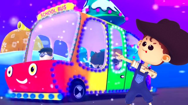 Christmas Wheels On The Bus, Fun Xmas Songs and Rhymes for Kids