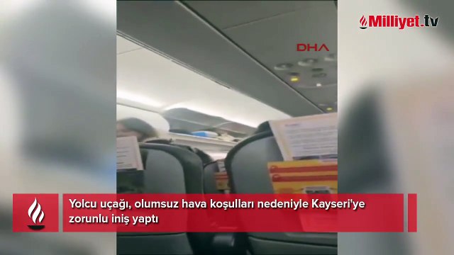 Yolcu uçağında büyük korku! Kayseri'ye zorunlu iniş yaptı