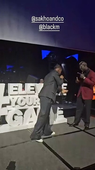 Black M chante à la soirée de lancement de l'entreprise Sakho & Co, le samedi 16 novembre à Dubaï.