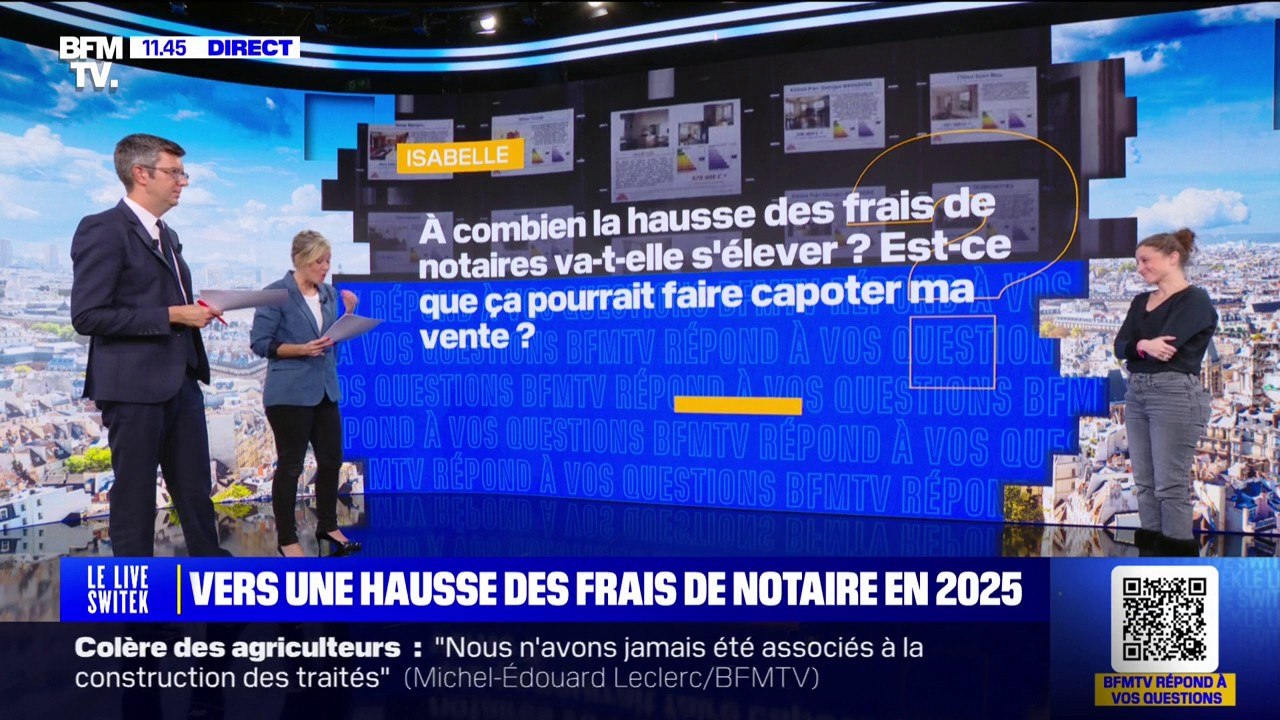 À combien la hausse des "frais de notaire" va-t-elle s'élever? BFMTV répond à vos questions