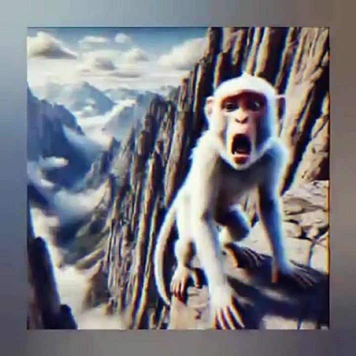 Monkey rescue cat 🐒🐈 #viralvideo #trendingvideo