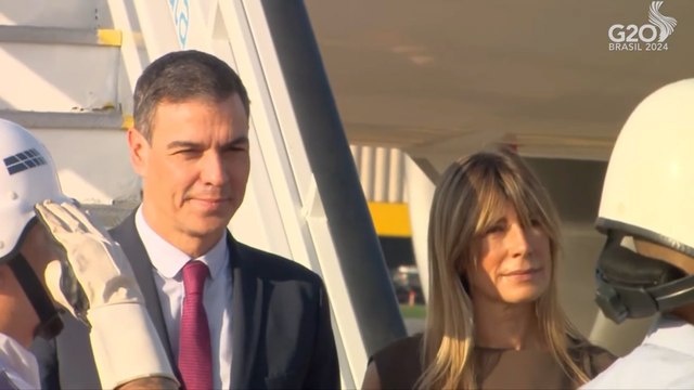 Pedro Sánchez y Begoña Gómez llegan a Río de Janeiro para la reunión del G20